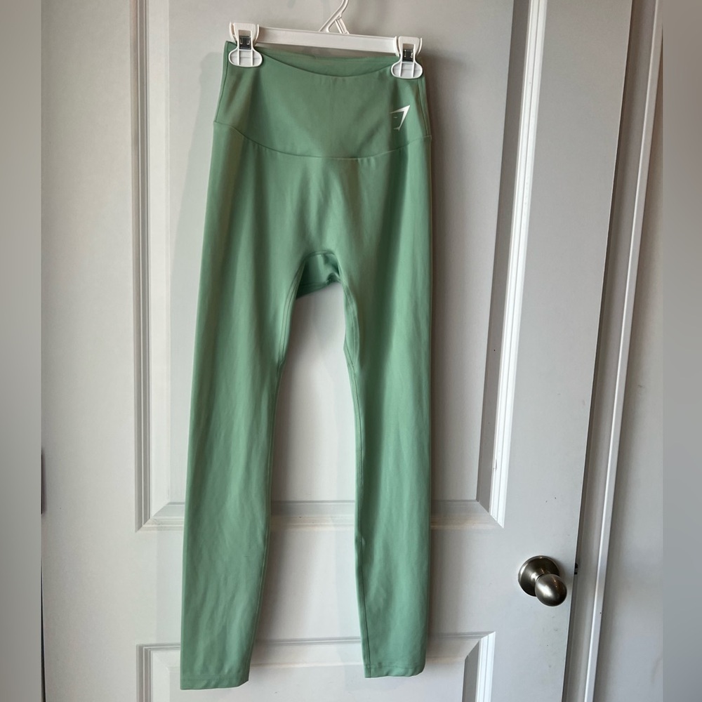 Gym Shark Green Leggings. XS